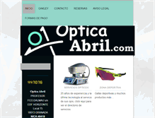Tablet Screenshot of opticaabril.com